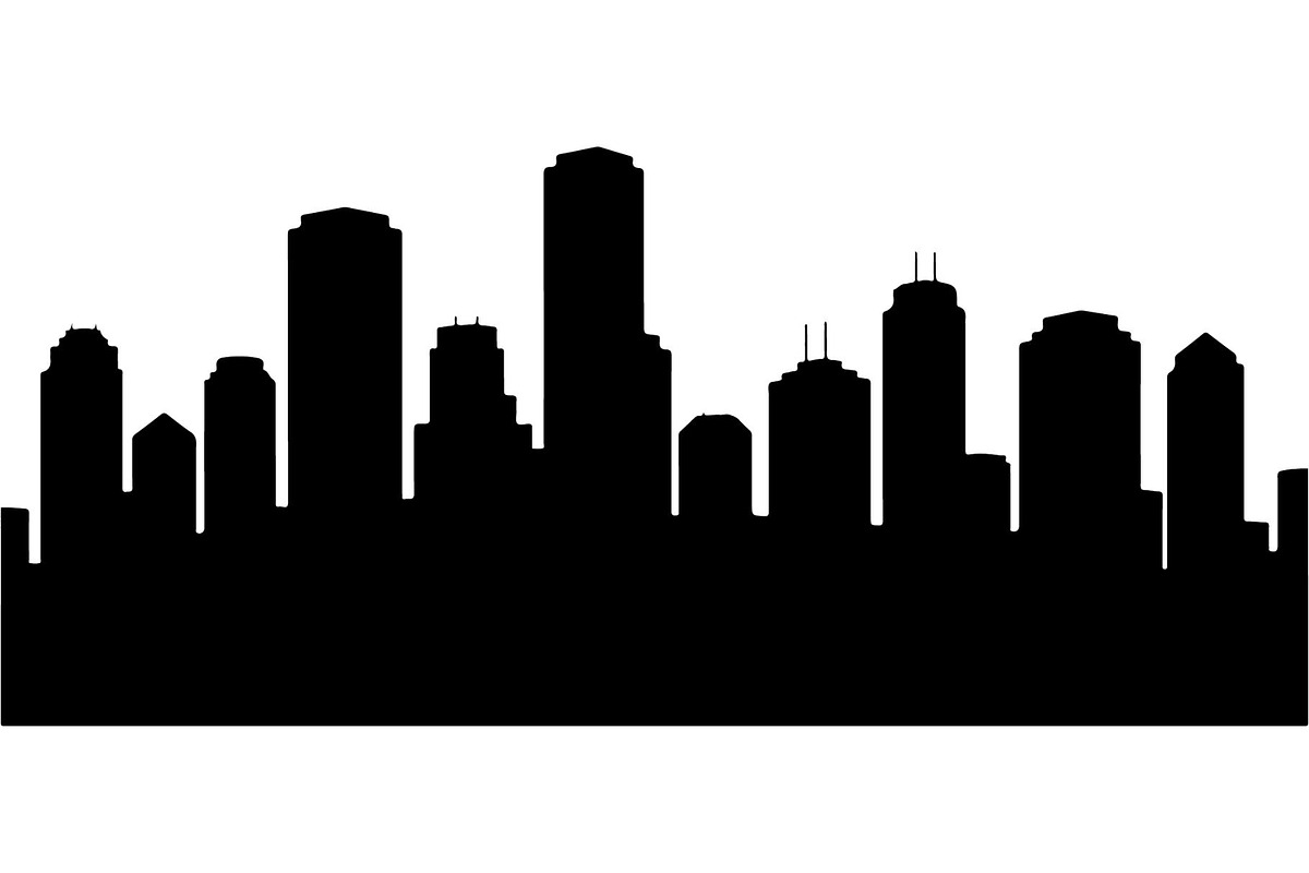 Modern City Skyline Silhouette, an Object Graphic by Creativeshirt (Photo 4 of 20)