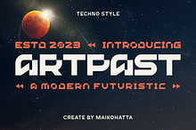 Artpast - Modern Futuristic Font