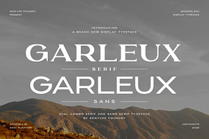 GARLEUX Duo Display Font, a Serif Font by sentype