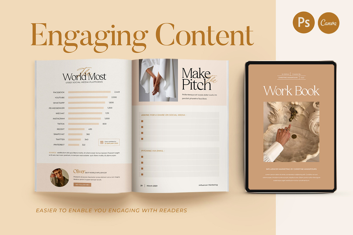 SALE WorkBook Creator Coach CANVA, a Magazine Template by Eviory (Photo 2 of 36)