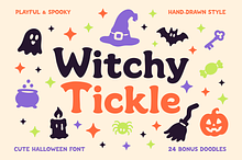 Witchy Tickle - Cute Halloween Font