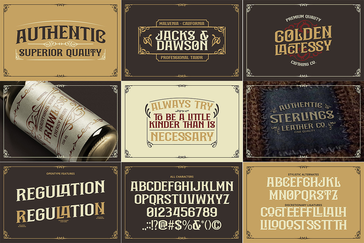 Vintage Font Bundle 5, a Symbol Font by Vintage Division (Photo 2 of 12)