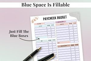 Paycheck Budget Worksheet