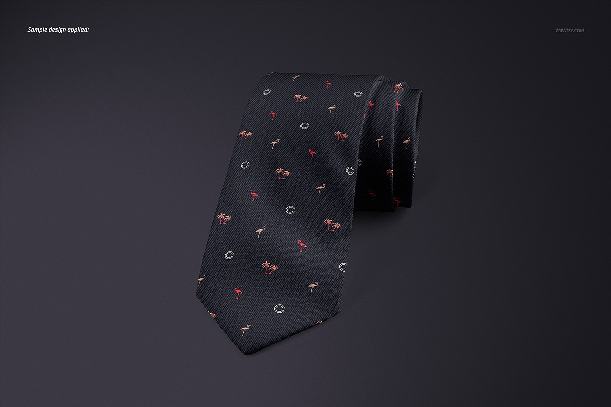 Gentelman Pack v.1: Tie Mockup Set, a Shirt Mockup by creatsy5 (Photo 5 of 15)