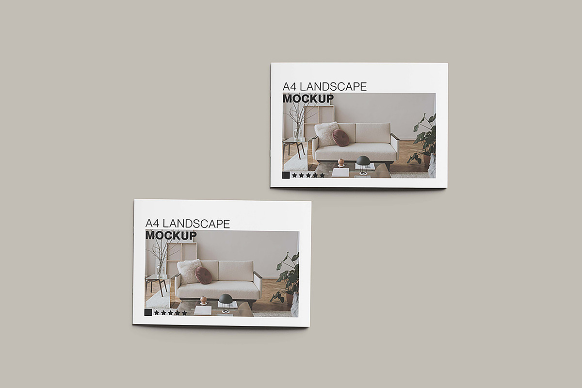 A4 Magazine Landscape Mockup, a Books & Magazine Mockup by NyakBiett (Photo 5 of 5)