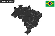 Detailed map of Brazil, an Illustration by Vector Shop (Thumbnail 4 of 5)