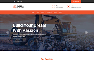 Construction Company Template VueJS