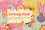 Groovy Pack - Backgrounds and Shapes, a Background Graphic by Pulpixel Design (Thumbnail 1 of 15)