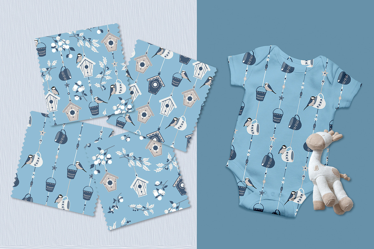 Bird Garden - Seamless Patterns, a Pattern Graphic by Pretty Meerkat (Photo 4 of 5)