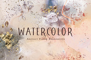 Watercolor Rose Gold Backgrounds, a Texture Graphic by sibel dayı (Thumbnail 1 of 11)