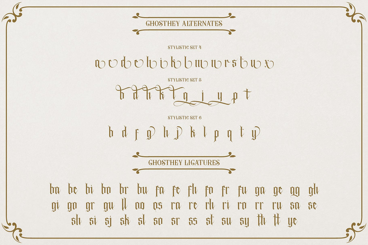 Ghosthey Typeface, a Blackletter Font by alit design (Photo 7 of 15)