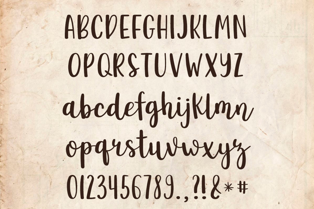Double font ttf, a Script Font by JuliaKJ (Photo 2 of 3)