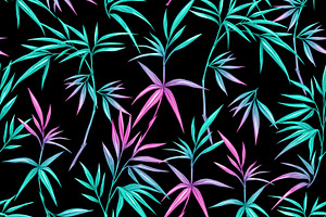 13 Tropical Night Seamless Patterns