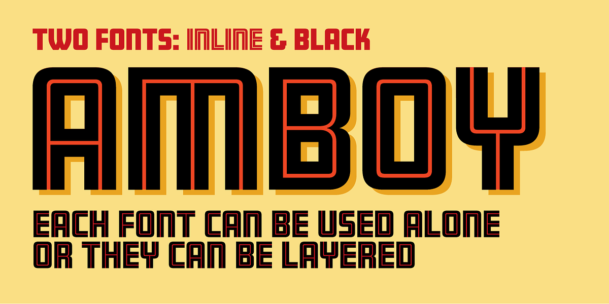 Amboy, a Sans Serif Font by Parkinson Type Design