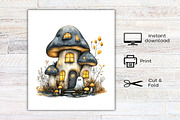 Halloween Mushrooms Clipart, an Illustration by Canvas Craft (Thumbnail 8 of 8)