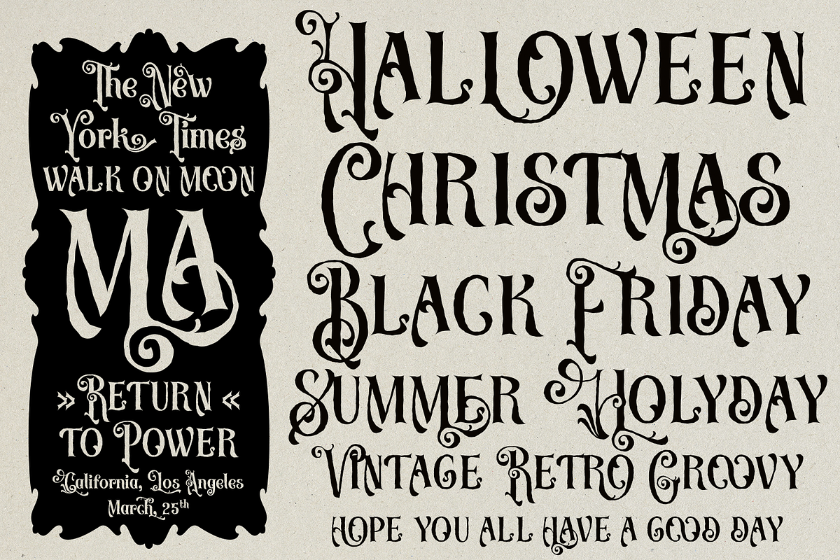 Auskane Victorian Font, a Blackletter Font by madeDeduk (Photo 2 of 8)