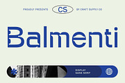 CS Balmenti– Display Sans Serif Font, a Sans Serif Font by Craft Supply Co. (Thumbnail 1 of 8)