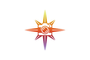 compass camera logo, a Branding & Logo Template by Rasagama Studio