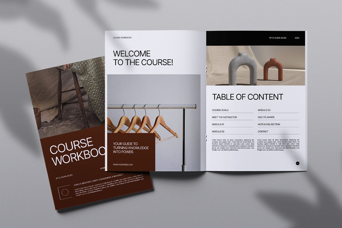 Course Workbook, a Magazine Template by Portocraft