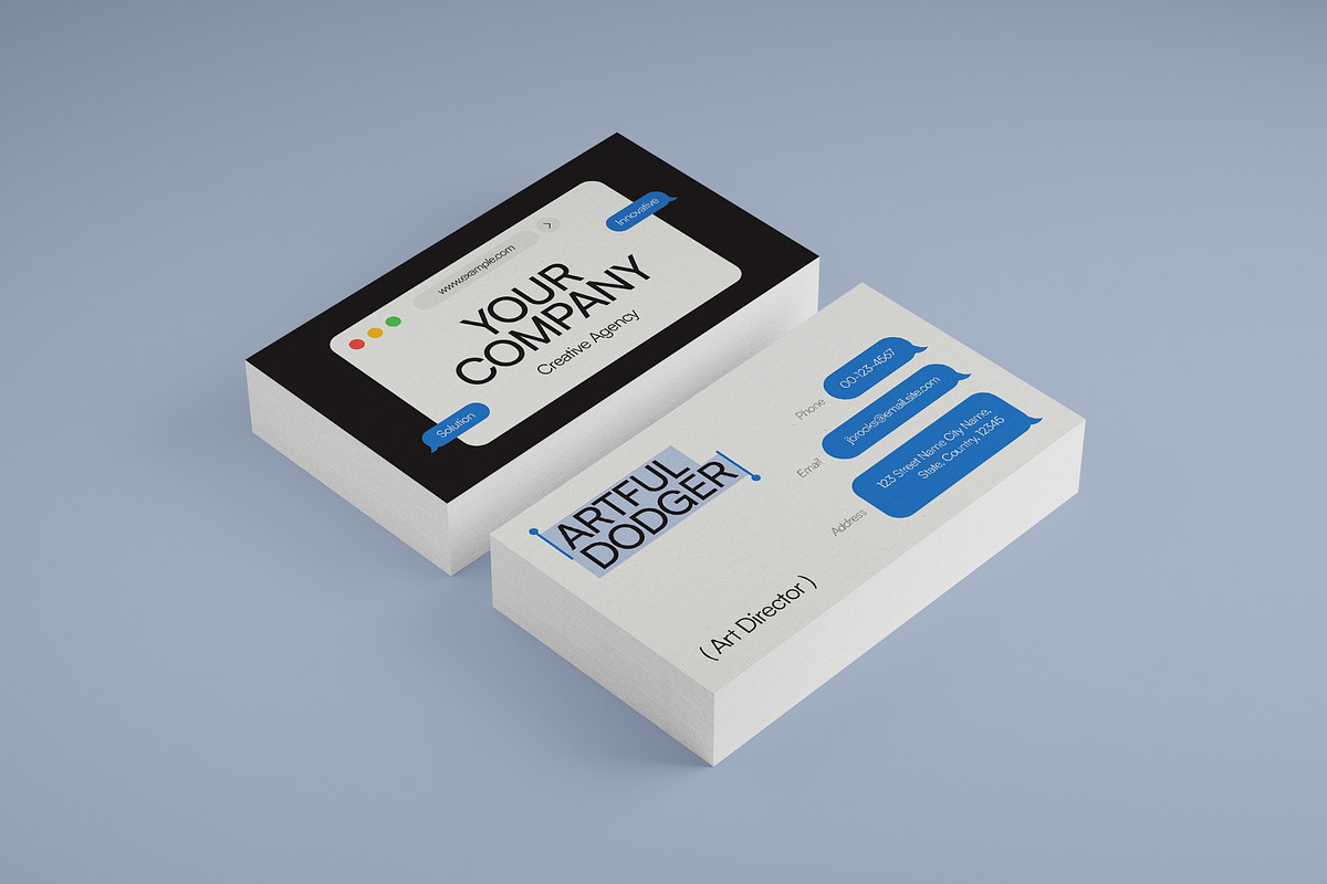 Company Business Card, a Business Card Template by graphicook (Photo 1 of 3)