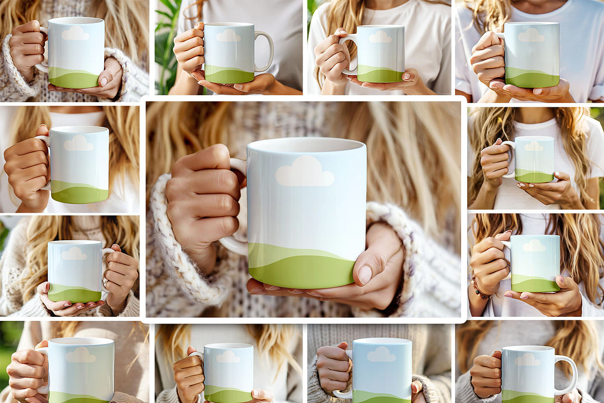 Coffee Mug Mockup Bundle for Canva, a Cups & Container Mockup by NoemieDesigns (Photo 1 of 8)