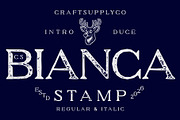 CS Bianca Stamp, a Serif Font by Craft Supply Co. (Thumbnail 1 of 8)
