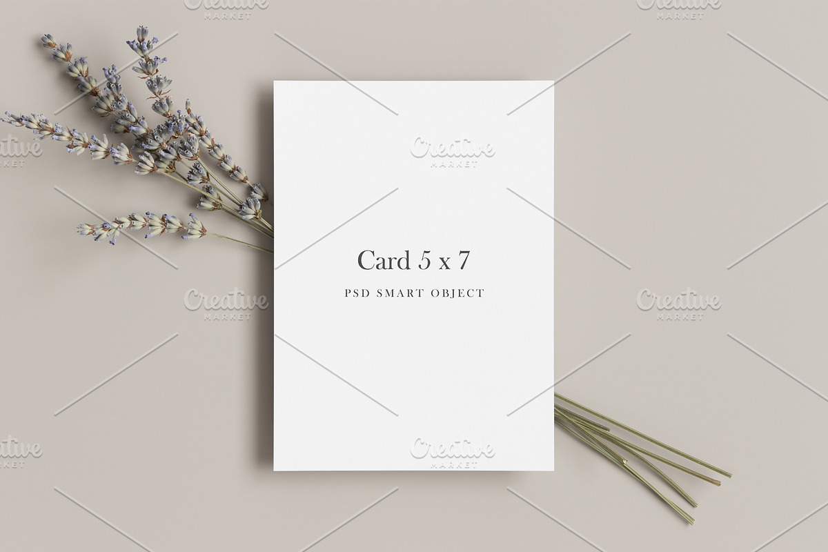 Card Mockup 5x7, PSD, a Print Template by Snoflinga (Photo 2 of 4)