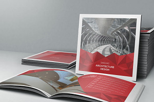 Architecture Square Bifold Brochure, a Brochure Template by retrographix