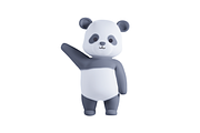 3D Pack Cute Animal Panda, an Animal 3D Model by Astuti Studio (Thumbnail 8 of 11)