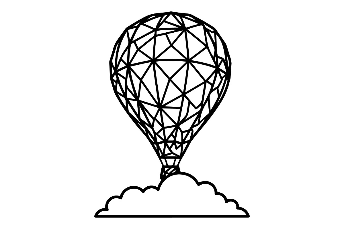 Hot Air Balloon Silhouette Bundle, an Object Illustration by Gaye Art (Photo 17 of 31)