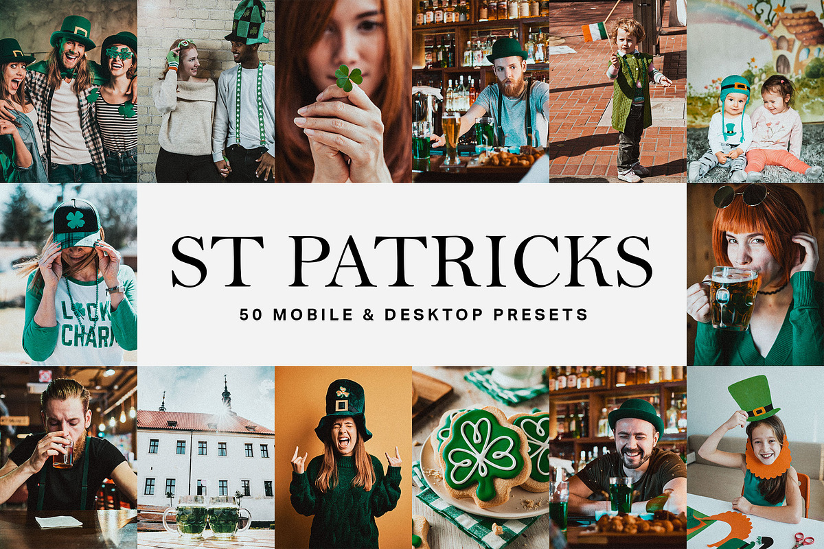 50 St Patricks Day Lightroom Presets, a Preset Add-On by SparkleStock (Photo 1 of 8)