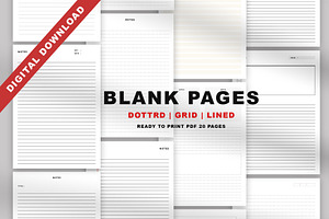 Notebook Lined Blank Paper Template