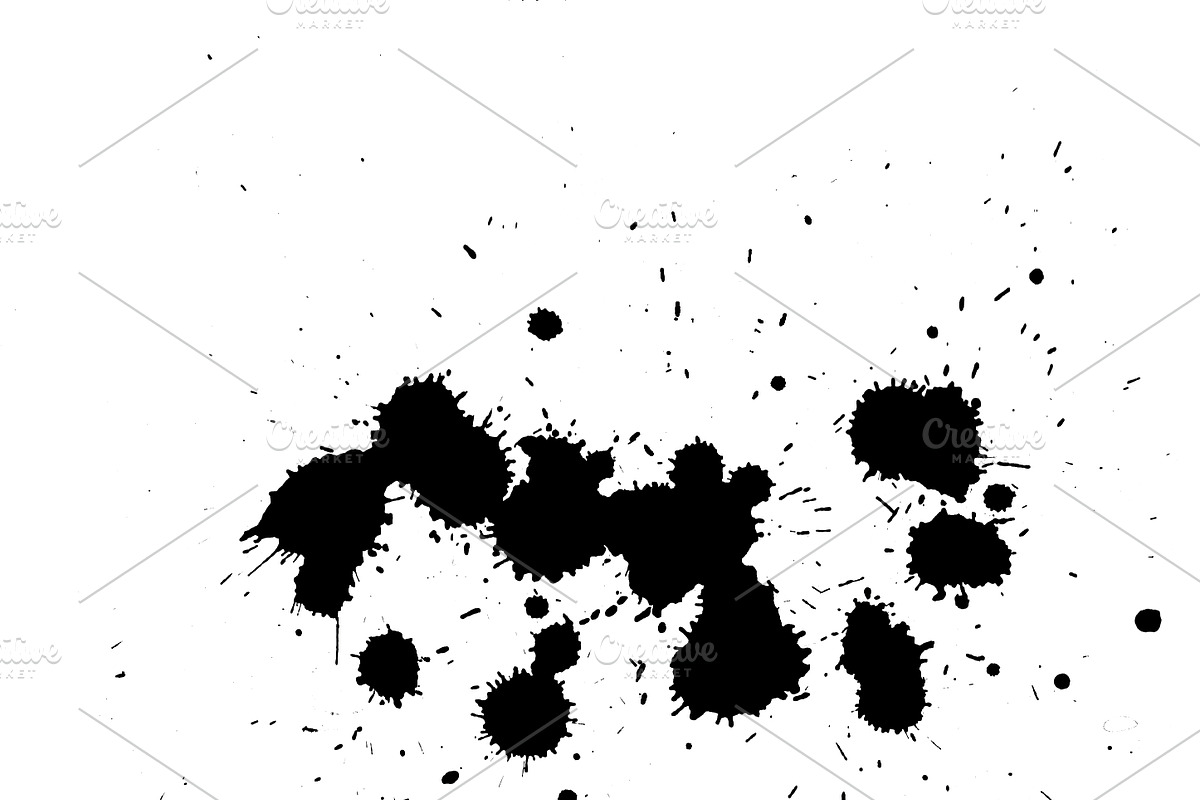 12 Color Splatter Photoshop brushes, a Brush Add-On by PeoGeo Creative (Photo 8 of 15)