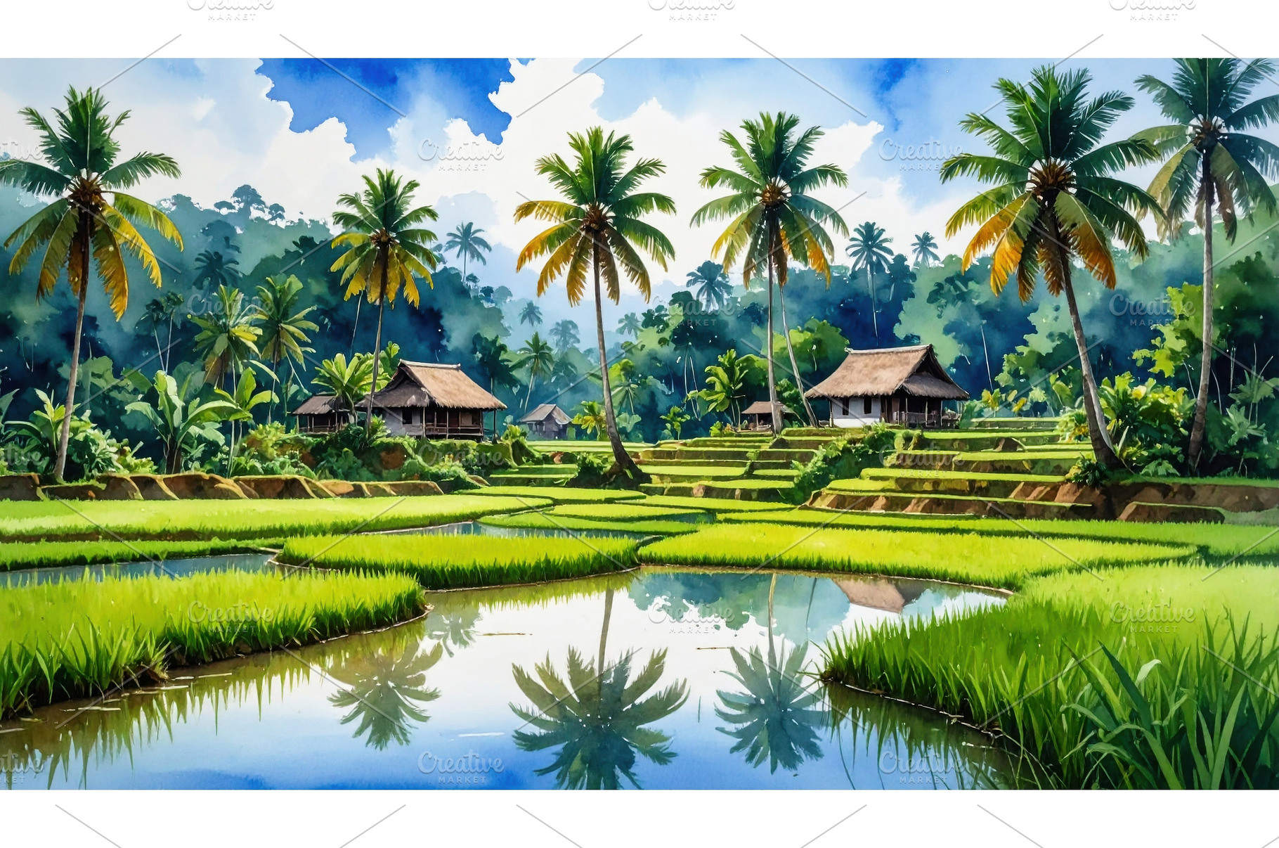Traditional rice paddies and stilt, a Nature Photo by Igor Tichonow
