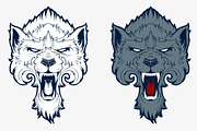Roaring wolf, an Animal Illustration by Mister Chek (Thumbnail 1 of 2)