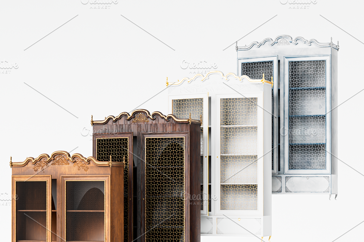 Vintage cupboard, a Furniture 3D Model by Snji | 3D Models (Photo 1 of 13)