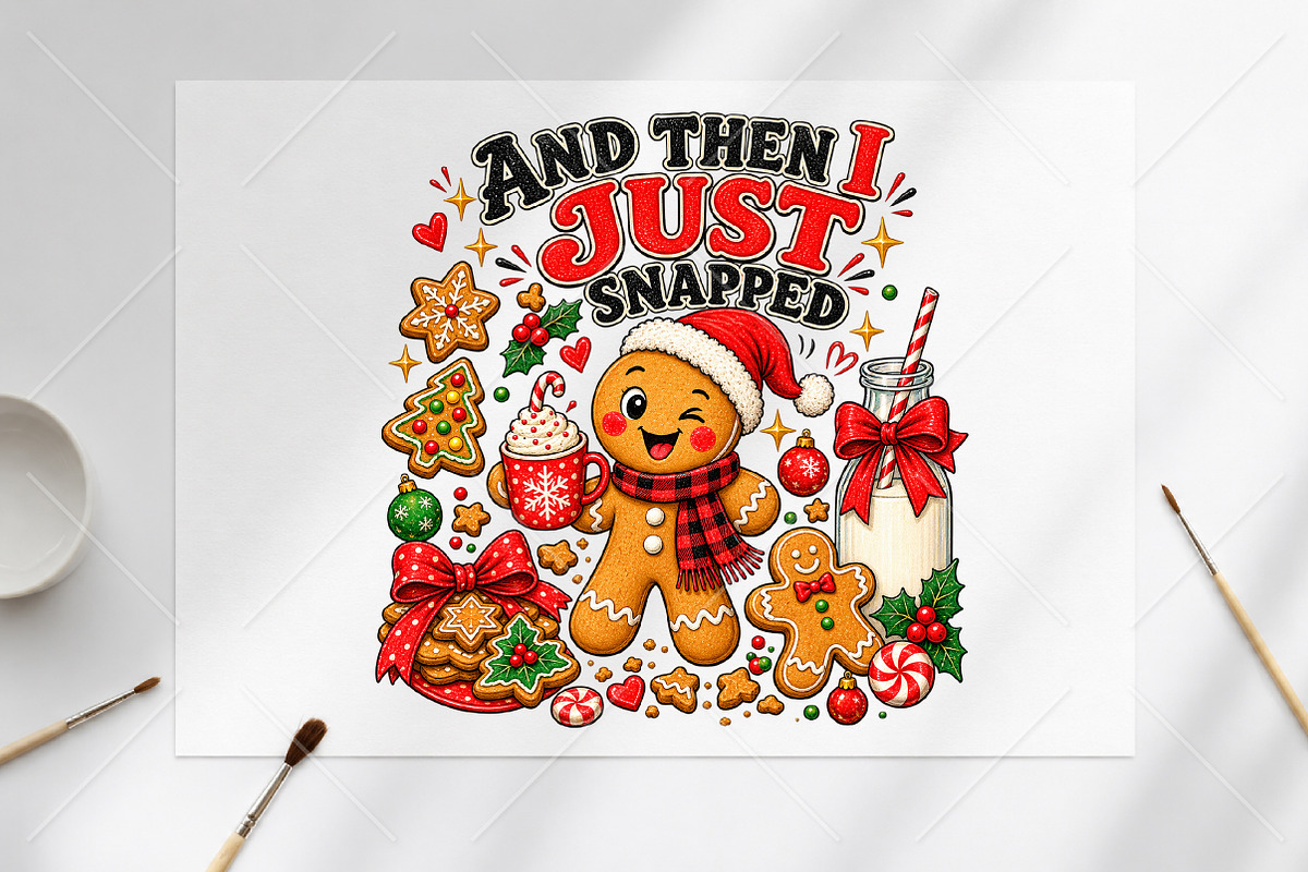 And then I Just Snapped Funny, a Seasonal Illustration by Canvas Craft (Photo 6 of 6)