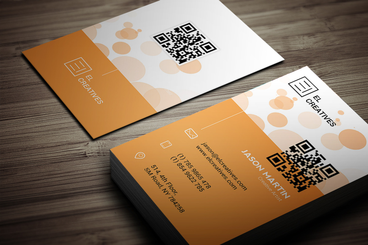 Creative Orange Business Card, a Business Card Template by bouncy (Photo 1 of 4)