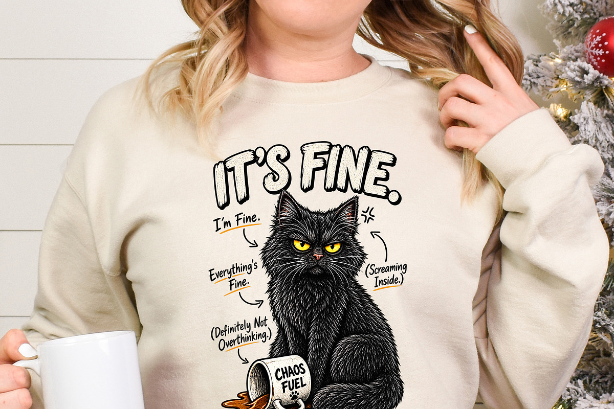 It's Fine Everything's Fine PNG, an Object Graphic by Star Graphic Design (Photo 4 of 12)
