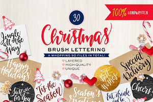 Christmas Brush Lettering