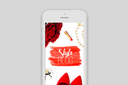 Red brush watercolor background, a Texture Graphic by Inna Vinchenko Designs (Thumbnail 2 of 3)