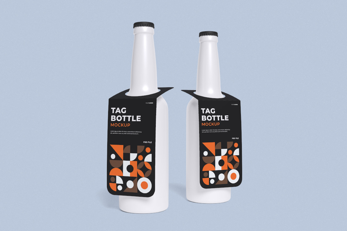 TAG BOTTLE MOCKUP, a Product Mockup by swsi-studio (Photo 2 of 5)