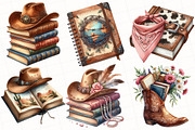 Western Cowgirl Book Clipart, an Illustration by OK Design (Thumbnail 4 of 5)
