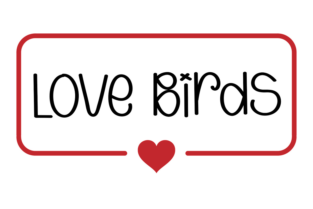 Love Birds, a Slab Serif Font by Gia Letter (Photo 1 of 5)