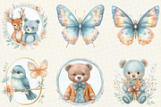 Woodland Animals Clipart, an Illustration by DreamCafeArt (Thumbnail 3 of 6)