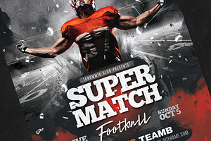 Football Super Match Flyer