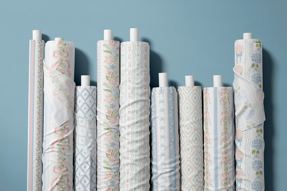 Grandmillennial & Preppy patterns, a Pattern Graphic by Tani Kuzminka (Photo 12 of 26)