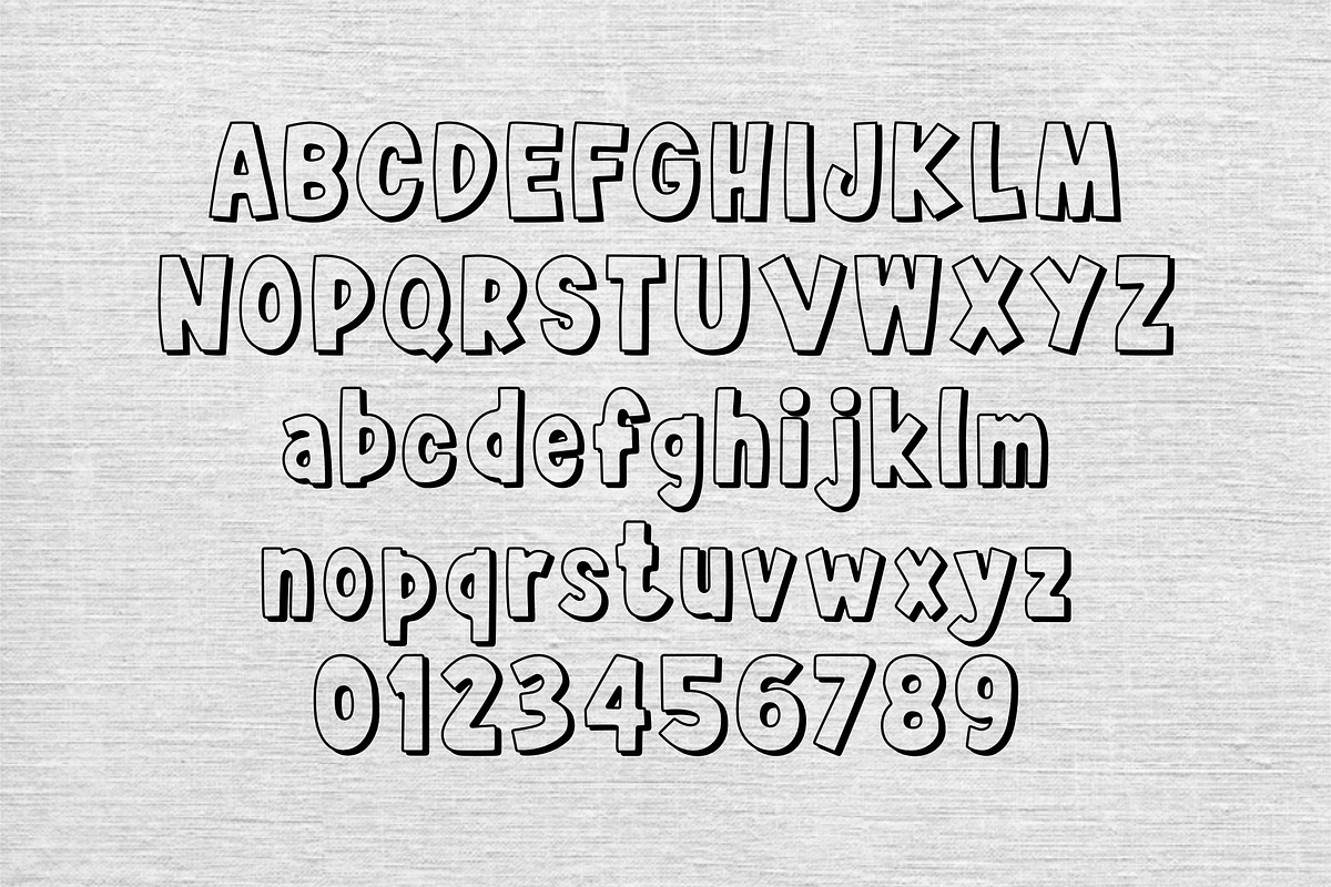 Dreamy Shadow Letters | Brush Stamp, a Brush Add-On by Tamawuku (Photo 2 of 3)