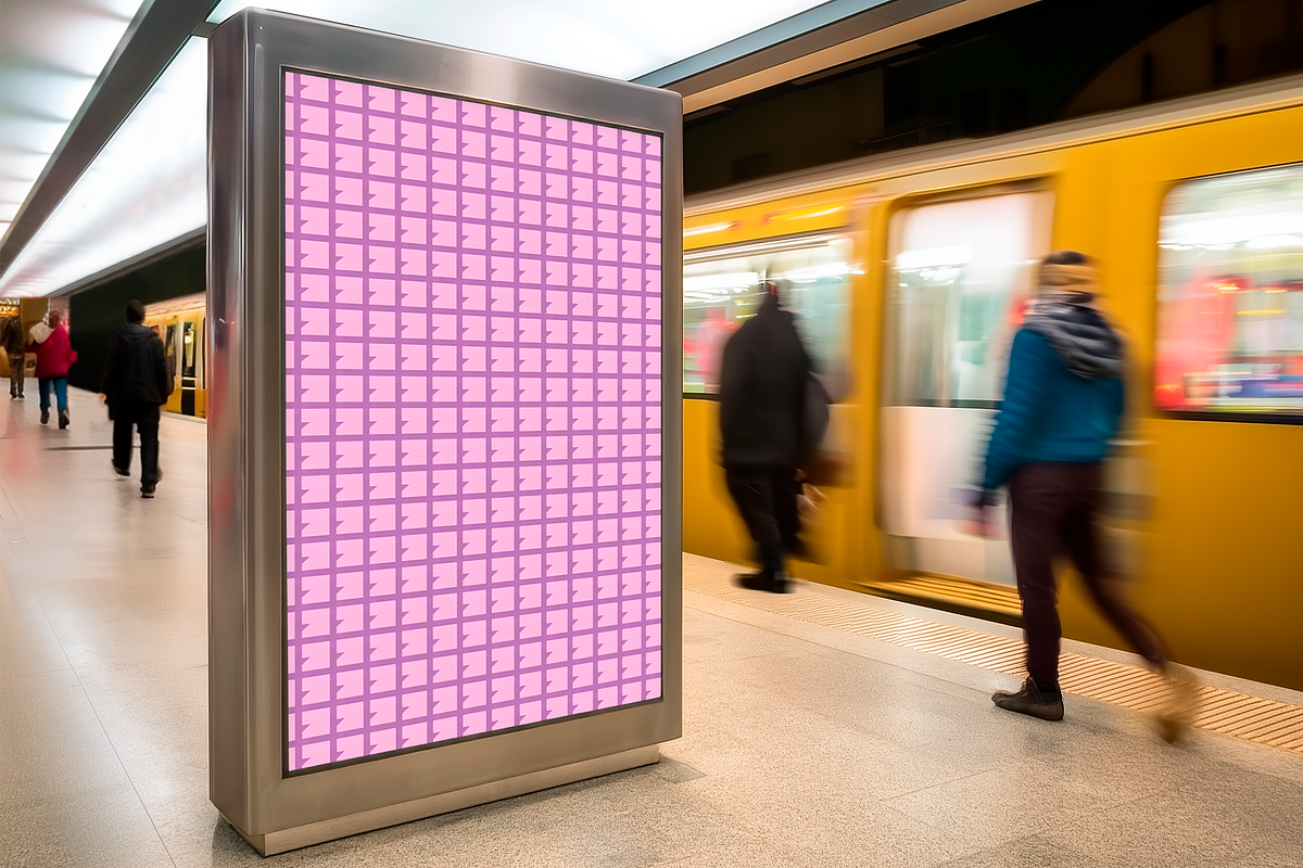 Subway Poster Advertising Mockup, an Advertising Mockup by The Rose Project