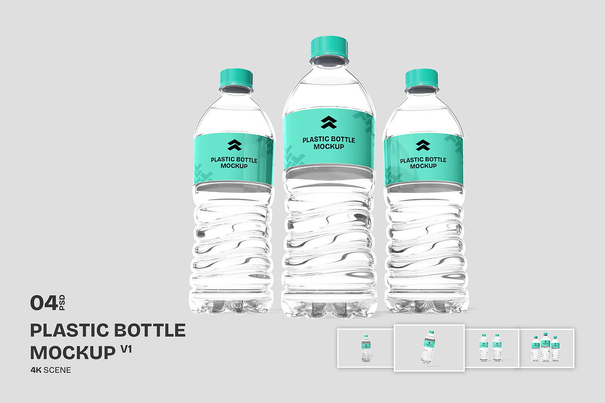 Plastic Bottle - Mockup, a Product Mockup by Rometheme Std (Photo 1 of 5)